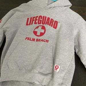 Palm beach gray lifeguard hoodie